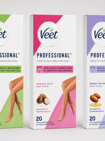 شرائح شمعية لإزالة الشعر من Veet