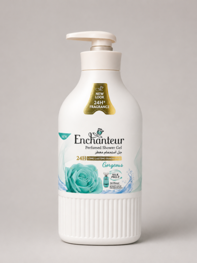 جل استحمام معطر Enchanteur Gorgeous للنساء – عطر يدوم 24 ساعة