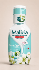 رغوة استحمام Malizia Uomo بالمسك الأبيض – 1 لتر