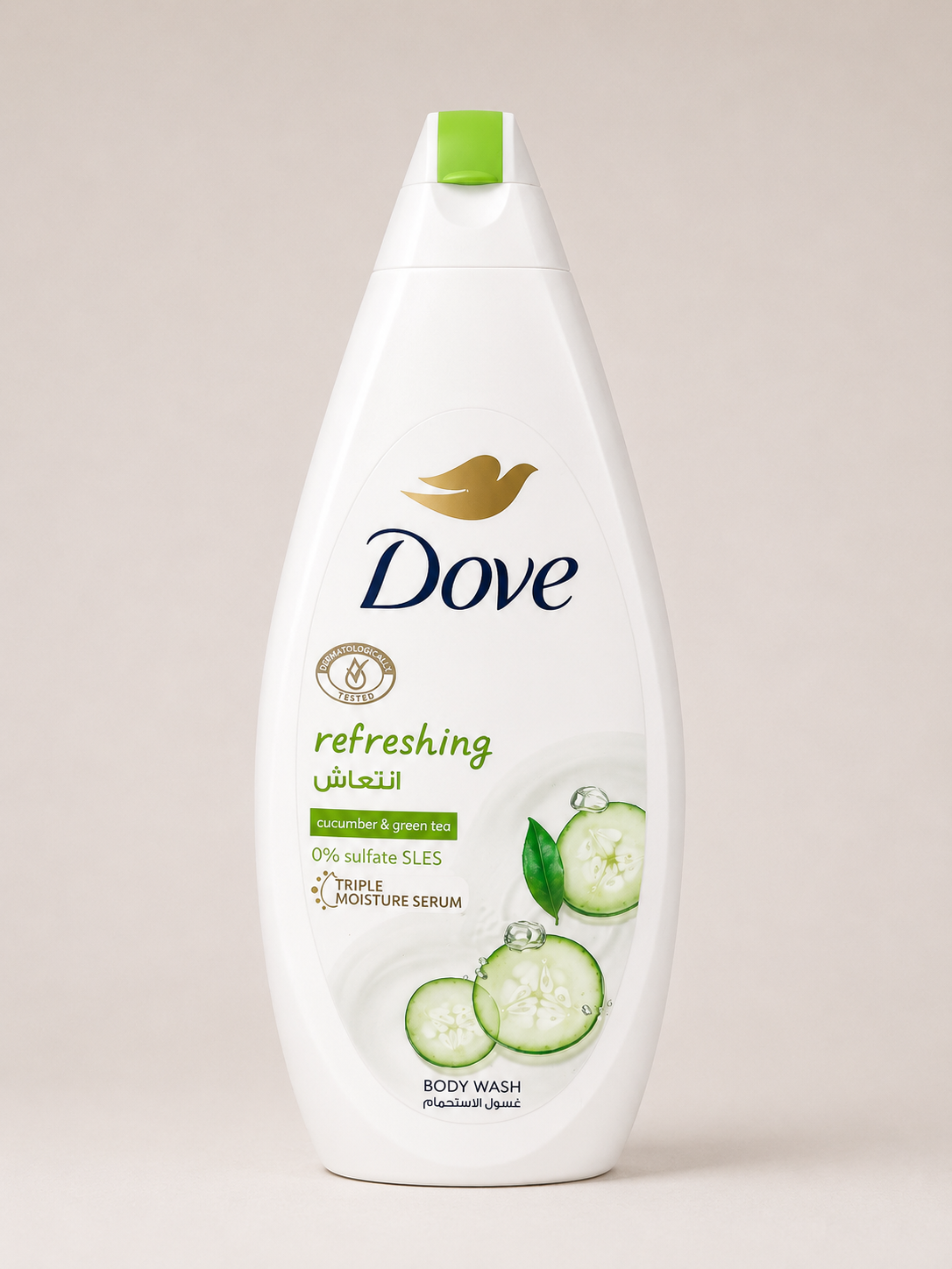 جل استحمام Dove Refreshing بالخيار