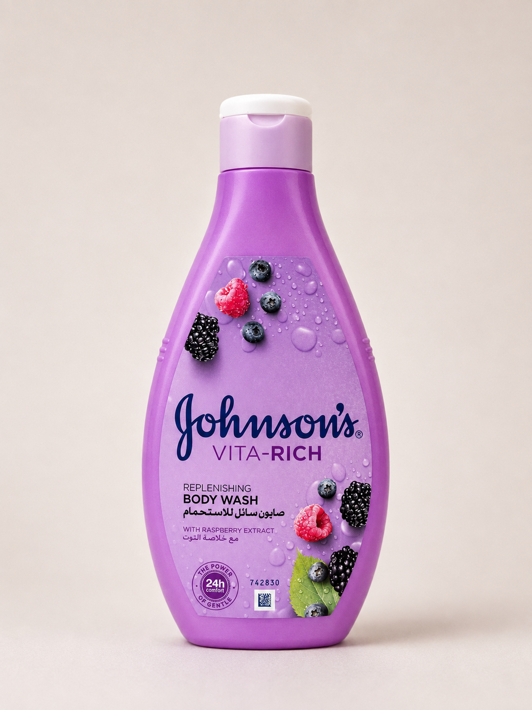 جل استحمام Johnson's Vita-Rich Replenishing بخلاصة التوت