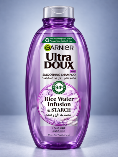 شامبو Garnier Ultra Doux بماء الأرز والنشا