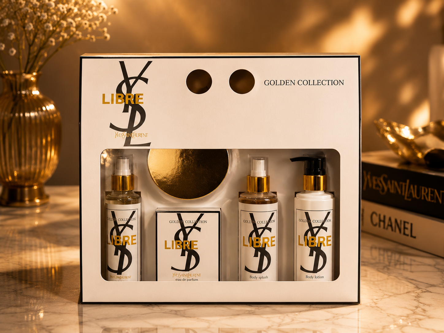 طقم هدايا Golden Collection Libre – 4 قطع